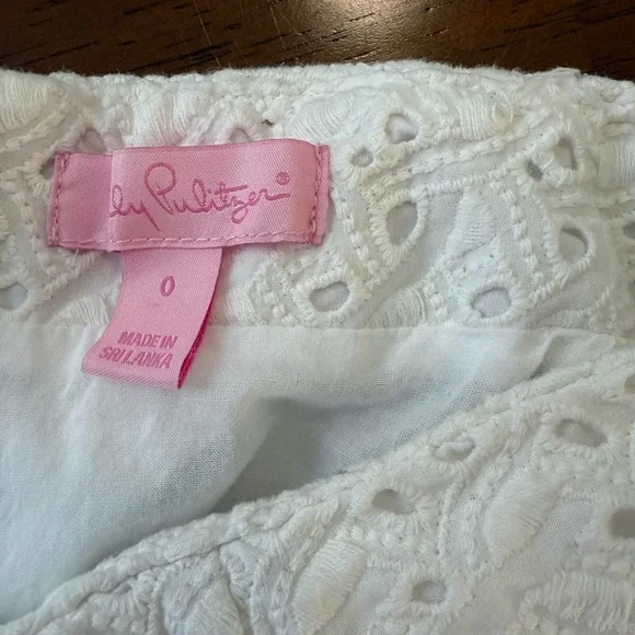Lilly Pulitzer Tate Mini Skirt in Resort White Eyelet Lace - Picture 5 of 6